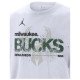 Jordan Ανδρική κοντομάνικη μπλούζα Milwaukee Bucks Courtside NBA Statement T-Shirt